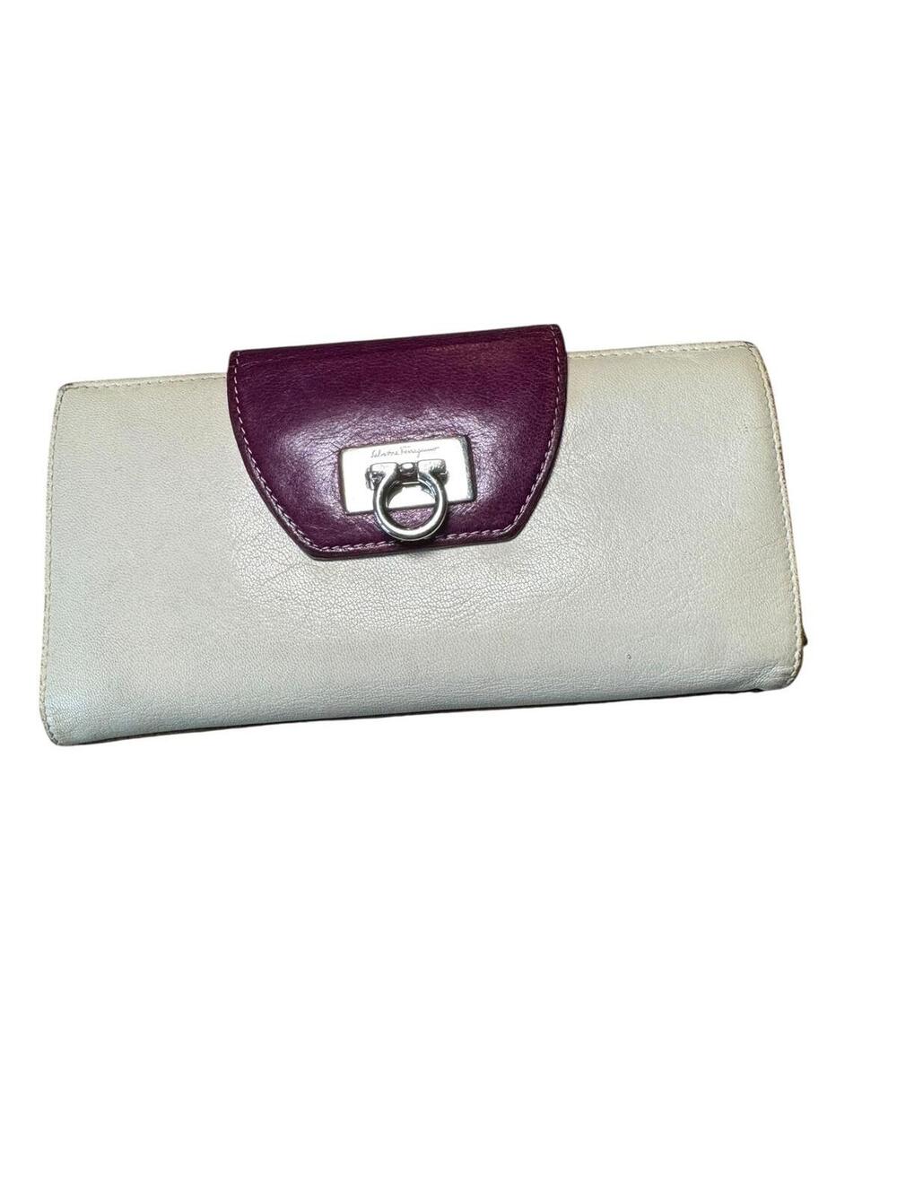 Salvatore Ferragamo Leather Tri-Color Wallet